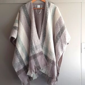 Sonoma Faux Cashmere Poncho Wrap